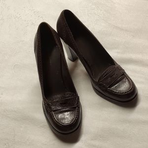 Brown Loafer Heel